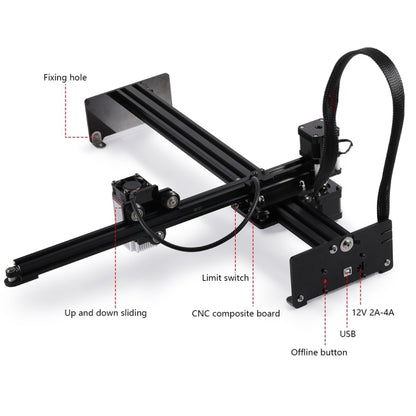 NEJE MASTER 3 Plus Laser Engraver with A40630 Laser Module, MASTER 3 Plus with A40630 (EU Plug), MASTER 3 Plus with A40630 (US Plug)