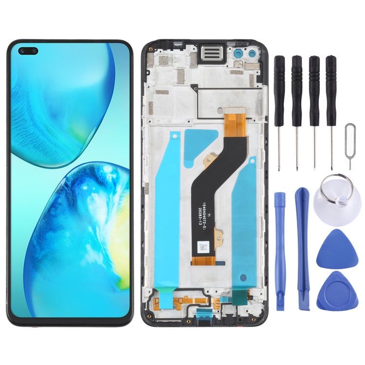 OEM LCD Screen Digitizer Full Assembly with Frame, For infinix Note 8 X692, For infinix Hot 9 Play X680, For infinix Hot 10 X682B X682C, For Tecno Camon 17 Pro, For Tecno Camon17, For infinix Hot 10T X689C, For Tecno Spark 7T, For Tecno Spark 7P�������...