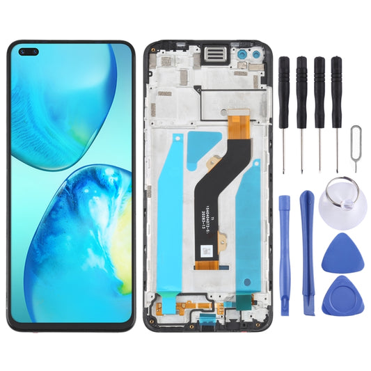 OEM LCD Screen Digitizer Full Assembly with Frame, For infinix Note 8 X692, For infinix Hot 9 Play X680, For infinix Hot 10 X682B X682C, For Tecno Camon 17 Pro, For Tecno Camon17, For infinix Hot 10T X689C, For Tecno Spark 7T, For Tecno Spark 7P�������...