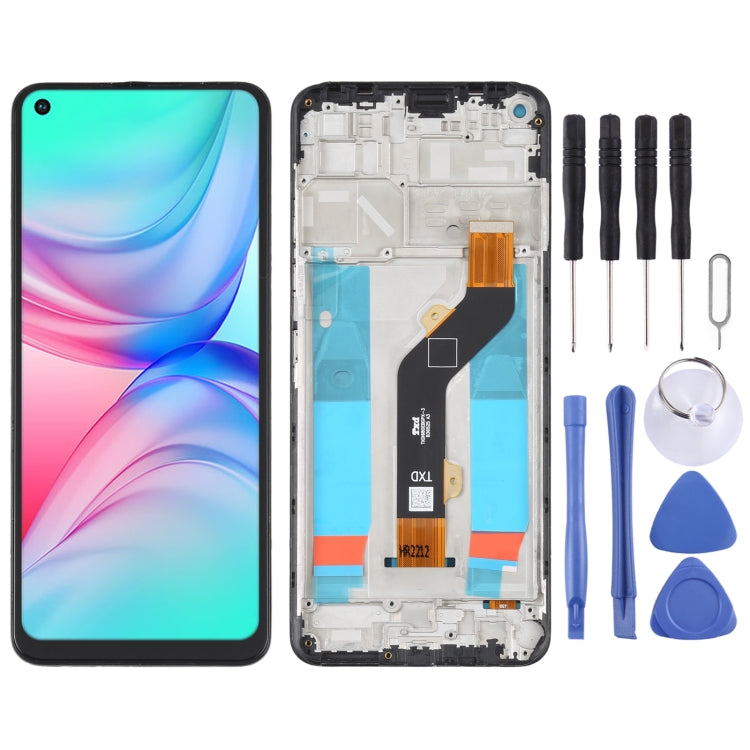 OEM LCD Screen Digitizer Full Assembly with Frame, For infinix Note 8 X692, For infinix Hot 9 Play X680, For infinix Hot 10 X682B X682C, For Tecno Camon 17 Pro, For Tecno Camon17, For infinix Hot 10T X689C, For Tecno Spark 7T, For Tecno Spark 7P�������...
