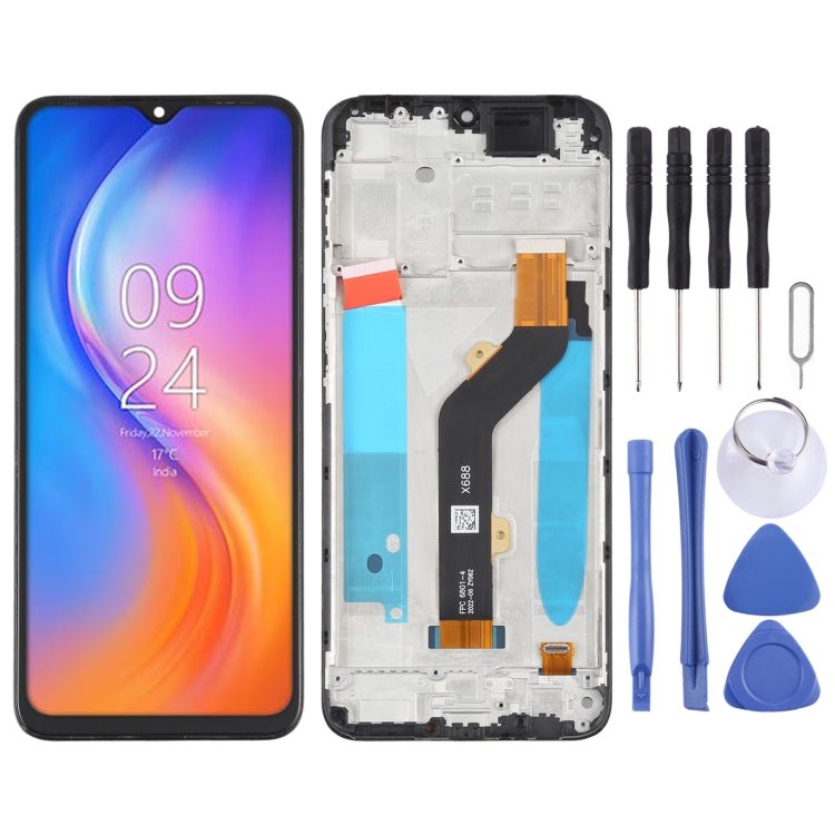 OEM LCD Screen Digitizer Full Assembly with Frame, For infinix Note 8 X692, For infinix Hot 9 Play X680, For infinix Hot 10 X682B X682C, For Tecno Camon 17 Pro, For Tecno Camon17, For infinix Hot 10T X689C, For Tecno Spark 7T, For Tecno Spark 7P�������...