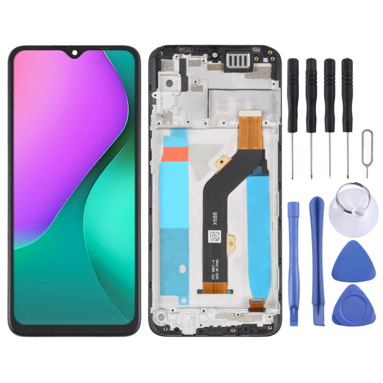 OEM LCD Screen Digitizer Full Assembly with Frame, For infinix Note 8 X692, For infinix Hot 9 Play X680, For infinix Hot 10 X682B X682C, For Tecno Camon 17 Pro, For Tecno Camon17, For infinix Hot 10T X689C, For Tecno Spark 7T, For Tecno Spark 7P�������...