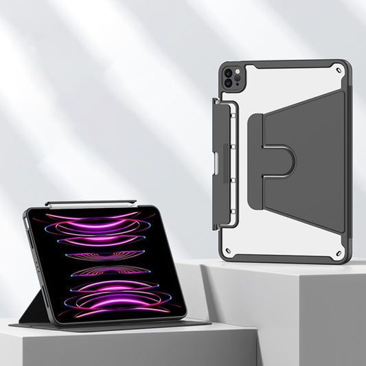 Detachable Rotating Leather Tablet Case, For iPad Pro 12.9 2022 / 2020 / 2021 / 2018, For iPad Air 11 2024 / iPad Pro 11 2022 / 2021 / 2020 / 2018, For iPad Pro 10.5, For iPad 10.2 2021 / 2020 / 2019, For iPad Air 2 / Air / 9.7 2018 / 2017�������������...