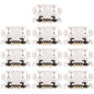 10 PCS Charging Port Connector, For Samsung Galaxy Tab S8 Ultra SM-X900, For Samsung Galaxy Tab S8+ SM-X800/X806, For Samsung Galaxy Tab S8 SM-X700/X706, For Samsung Galaxy Tab A8 10.5 2021, For Samsung Galaxy Tab S7 FE SM-T730�������������������������...