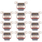 10 PCS Charging Port Connector, For Samsung Galaxy Tab S8 Ultra SM-X900, For Samsung Galaxy Tab S8+ SM-X800/X806, For Samsung Galaxy Tab S8 SM-X700/X706, For Samsung Galaxy Tab A8 10.5 2021, For Samsung Galaxy Tab S7 FE SM-T730�������������������������...