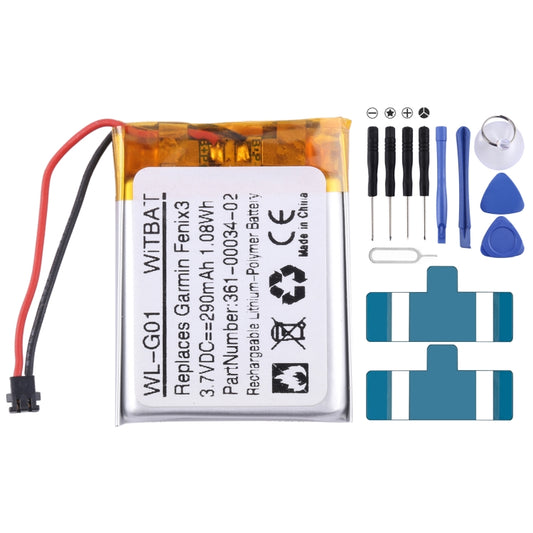 Battery Replacement, For Garmin Fenix 3 / F3 HR Sports Watch