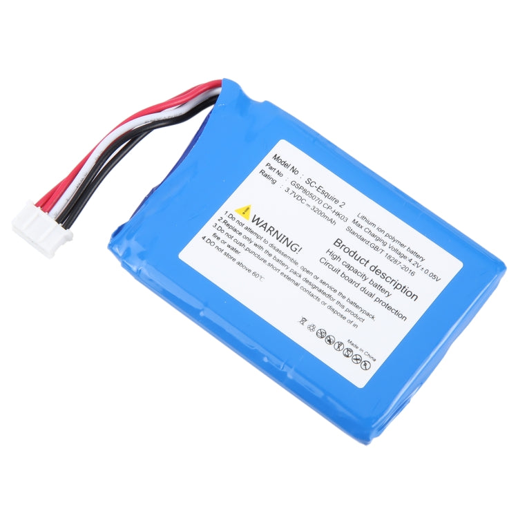 3200mAh Battery Replacement, For Harman/Kardon Esquire 2 CP-HK03 GSP805070, For Harman Kardon GSP1029102 01 3000mAh