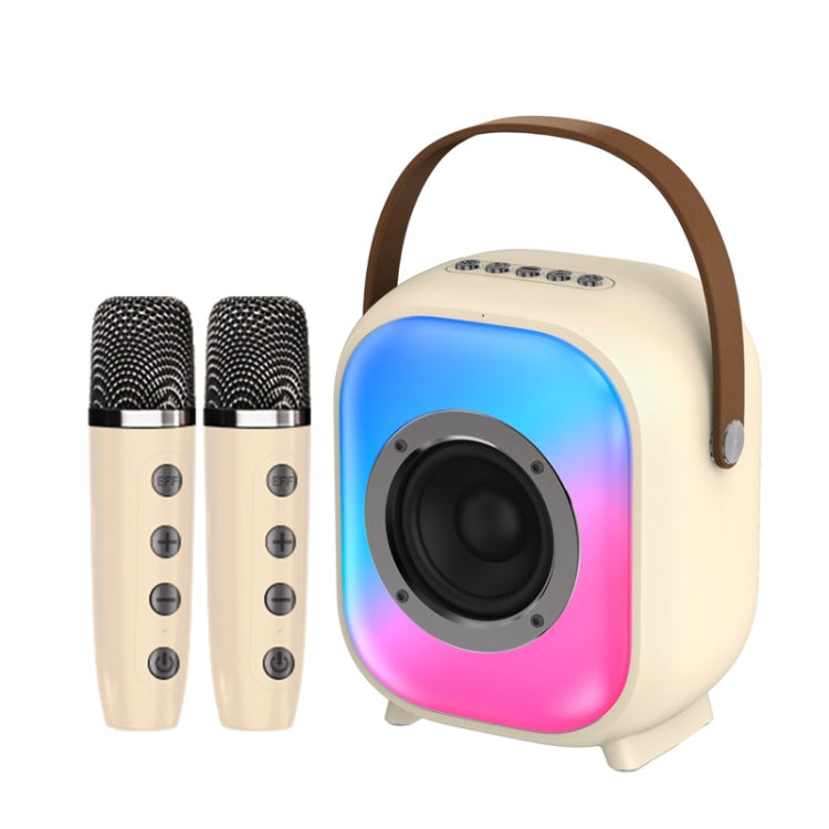 NewRixing NR168W Portable Colorful Bluetooth Speaker Home Dual Mic Karaoke Speaker