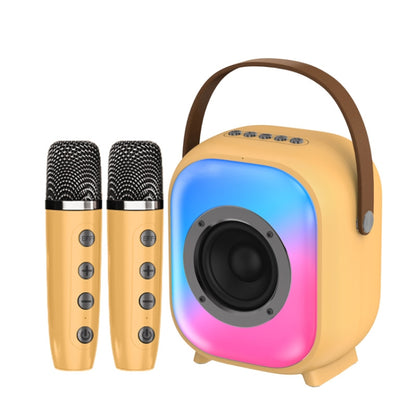 NewRixing NR168W Portable Colorful Bluetooth Speaker Home Dual Mic Karaoke Speaker