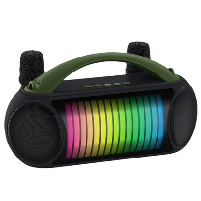 NewRixing NR-222 Portable Outdoor Dual Mic Colorful Wireless Bluetooth Speaker