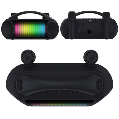 NewRixing NR-222 Portable Outdoor Dual Mic Colorful Wireless Bluetooth Speaker