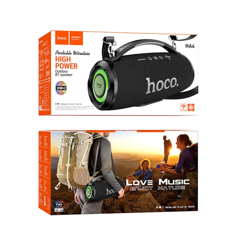 hoco HA4 Surge Outdoor Bluetooth 5.3 Speaker Support TWS / FM, 6942007612265, 6942007612272