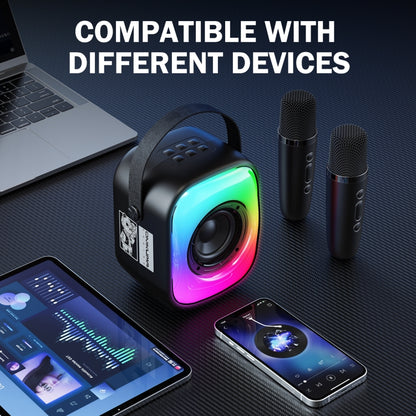 ONIKUMA L7 5W Karaoke Bluetooth Speaker with 2 Microphones