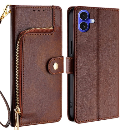 Zipper Bag Leather Phone Case, For iPhone 16e, For iPhone 16 Pro Max, For iPhone 16 Pro, For iPhone 16 Plus, For iPhone 16