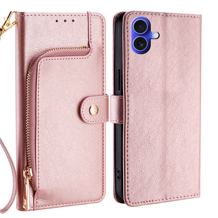 Zipper Bag Leather Phone Case, For iPhone 16e, For iPhone 16 Pro Max, For iPhone 16 Pro, For iPhone 16 Plus, For iPhone 16