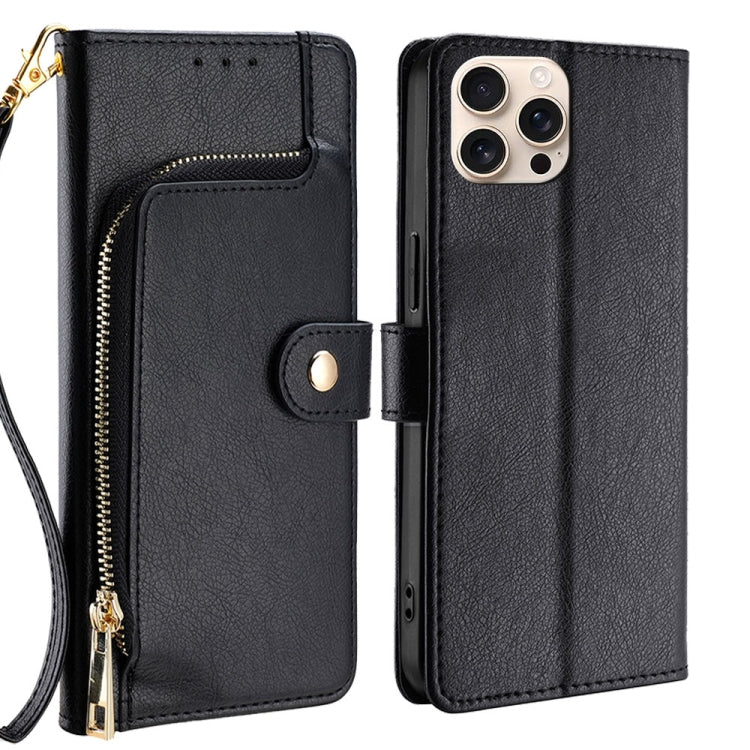 Zipper Bag Leather Phone Case, For iPhone 16e, For iPhone 16 Pro Max, For iPhone 16 Pro, For iPhone 16 Plus, For iPhone 16
