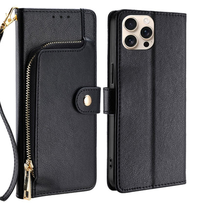 Zipper Bag Leather Phone Case, For iPhone 16e, For iPhone 16 Pro Max, For iPhone 16 Pro, For iPhone 16 Plus, For iPhone 16