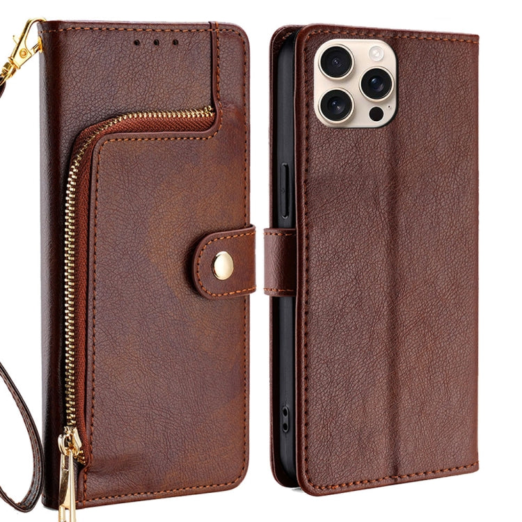 Zipper Bag Leather Phone Case, For iPhone 16e, For iPhone 16 Pro Max, For iPhone 16 Pro, For iPhone 16 Plus, For iPhone 16