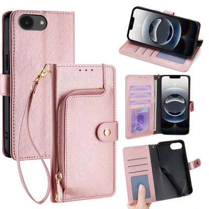 Zipper Bag Leather Phone Case, For iPhone 16e, For iPhone 16 Pro Max, For iPhone 16 Pro, For iPhone 16 Plus, For iPhone 16