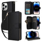 Nine-card Slots Zipper Wallet Bag Leather Phone Case, For iPhone 15 Pro, For iPhone 15 Plus / 14 Plus, For iPhone 15, For iPhone 14 / 13, For iPhone 14 Pro, For iPhone 14 Pro Max