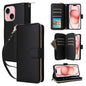Nine-card Slots Zipper Wallet Bag Leather Phone Case, For iPhone 15 Pro, For iPhone 15 Plus / 14 Plus, For iPhone 15, For iPhone 14 / 13, For iPhone 14 Pro, For iPhone 14 Pro Max
