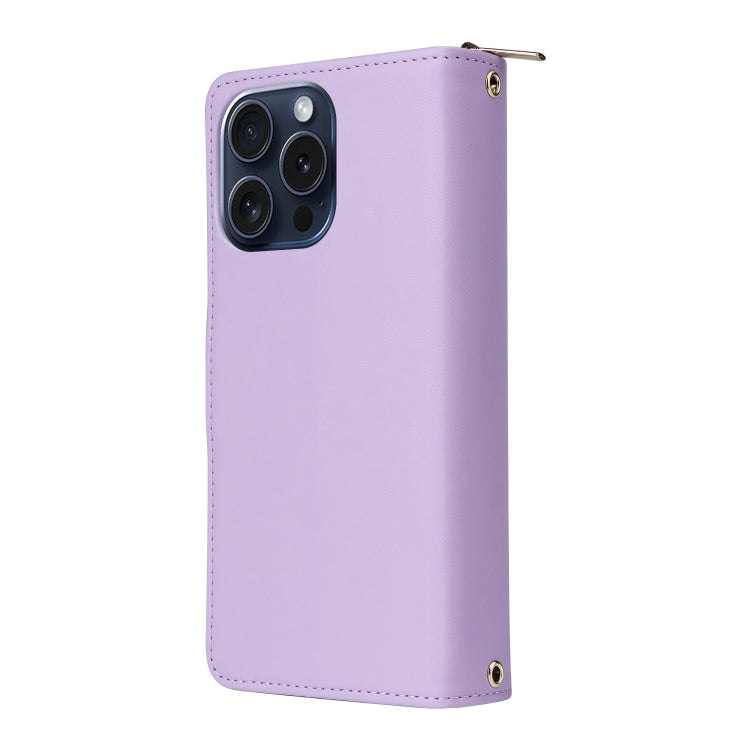 Nine-card Slots Zipper Wallet Bag Leather Phone Case, For iPhone 15 Pro, For iPhone 15 Plus / 14 Plus, For iPhone 15, For iPhone 14 / 13, For iPhone 14 Pro, For iPhone 14 Pro Max