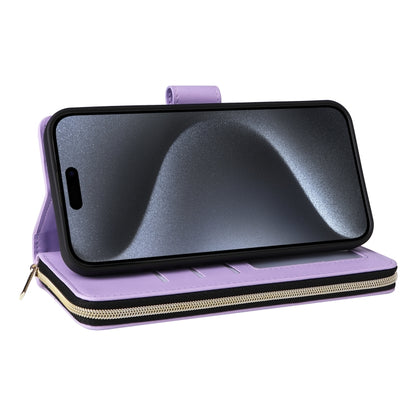 Nine-card Slots Zipper Wallet Bag Leather Phone Case, For iPhone 15 Pro, For iPhone 15 Plus / 14 Plus, For iPhone 15, For iPhone 14 / 13, For iPhone 14 Pro, For iPhone 14 Pro Max