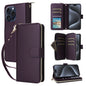 Nine-card Slots Zipper Wallet Bag Leather Phone Case, For iPhone 15 Pro, For iPhone 15 Plus / 14 Plus, For iPhone 15, For iPhone 14 / 13, For iPhone 14 Pro, For iPhone 14 Pro Max