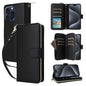 Nine-card Slots Zipper Wallet Bag Leather Phone Case, For iPhone 15 Pro, For iPhone 15 Plus / 14 Plus, For iPhone 15, For iPhone 14 / 13, For iPhone 14 Pro, For iPhone 14 Pro Max