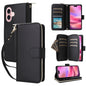 Nine-card Slots Zipper Wallet Bag Leather Phone Case, For iPhone 16e, For iPhone 16 Pro Max, For iPhone 16 Pro, For iPhone 16 Plus, For iPhone 16, For iPhone 15 Pro Max