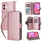 Nine-card Slots Zipper Wallet Bag Leather Phone Case, For iPhone 16e, For iPhone 16 Pro Max, For iPhone 16 Pro, For iPhone 16 Plus, For iPhone 16, For iPhone 15 Pro Max