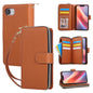 Nine-card Slots Zipper Wallet Bag Leather Phone Case, For iPhone 16e, For iPhone 16 Pro Max, For iPhone 16 Pro, For iPhone 16 Plus, For iPhone 16, For iPhone 15 Pro Max