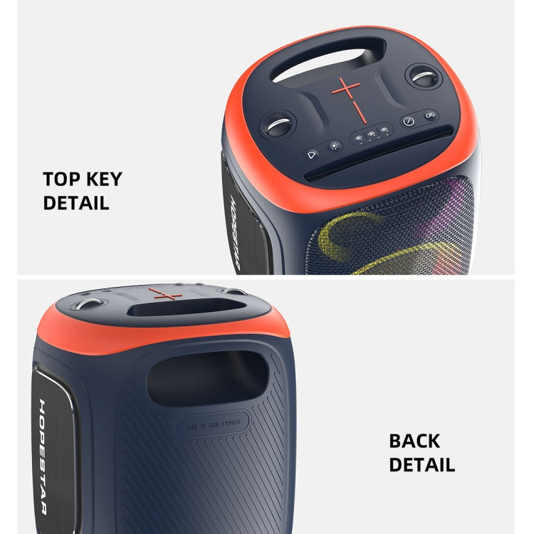 HOPESTAR PARTY130 Outdoor Dual Mic Long Endurance Bluetooth Speaker