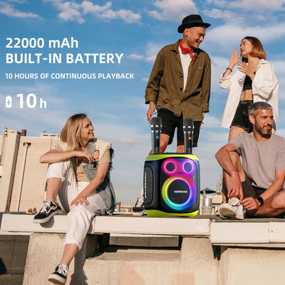 HOPESTAR PARTY130 Outdoor Dual Mic Long Endurance Bluetooth Speaker