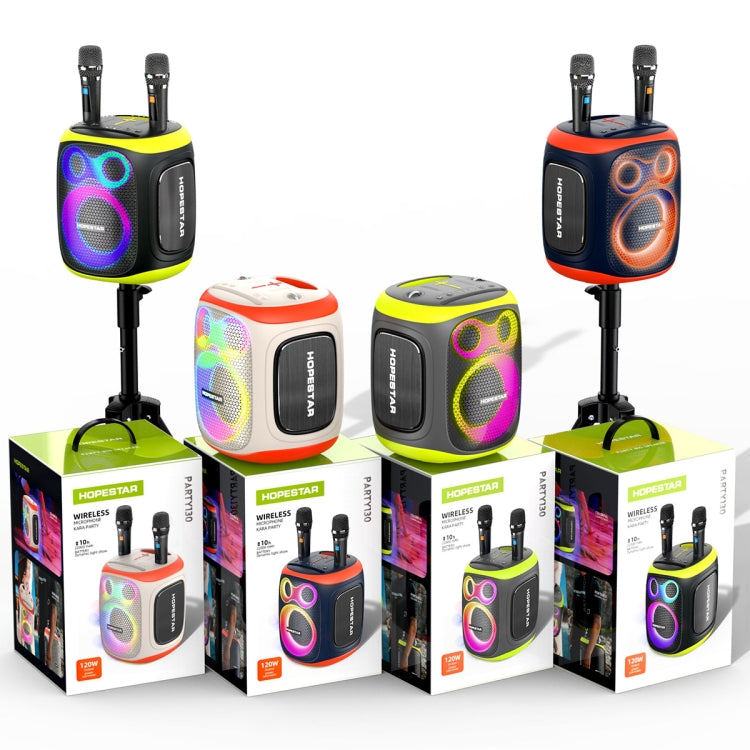 HOPESTAR PARTY130 Outdoor Dual Mic Long Endurance Bluetooth Speaker