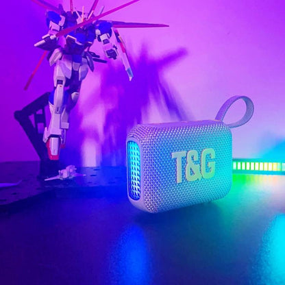 T&G TG445 Portable Stereo Subwoofer Bass RGB Light Wireless TWS BT Speaker