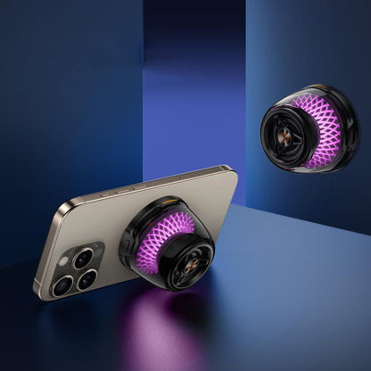 R9 Portable RGB Light Smart Bluetooth Speaker Magnetic Phone Holder Wireless Charger, R9 (Black), R9 (White)