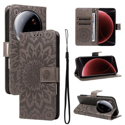 Embossed Sunflower Pattern Flip Leather Phone Case, For Xiaomi Poco M6 Pro 4G Global, For Xiaomi 15 Ultra 5G Global