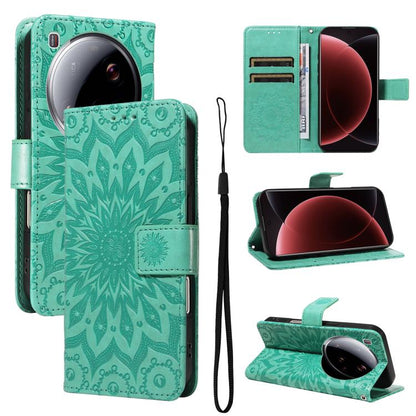 Embossed Sunflower Pattern Flip Leather Phone Case, For Xiaomi Poco M6 Pro 4G Global, For Xiaomi 15 Ultra 5G Global