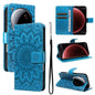 Embossed Sunflower Pattern Flip Leather Phone Case, For Xiaomi Poco M6 Pro 4G Global, For Xiaomi 15 Ultra 5G Global