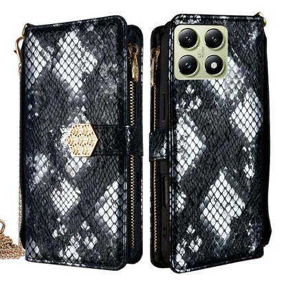 Crossbody Handle Snake Texture Leather Phone Case, For Xiaomi 15 Ultra, For Xiaomi 14T Pro 5G, For Xiaomi 14T 5G