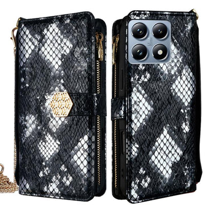 Crossbody Handle Snake Texture Leather Phone Case, For Xiaomi 15 Ultra, For Xiaomi 14T Pro 5G, For Xiaomi 14T 5G