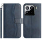 Dual-Folded S-shape Leather Phone Case, For Xiaomi 15 Pro, For Xiaomi 15, For Xiaomi 14T Pro, For Xiaomi 14T, For Xiaomi Poco F6 Pro 5G