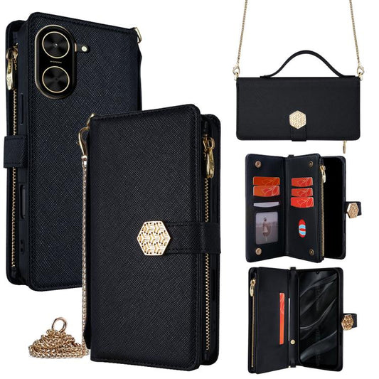 Crossbody Handle Cross Texture Leather Phone Case, For Redmi A5 4G 171.7mm, For Redmi Note 14S 4G, For Redmi 14C 4G