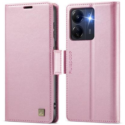 AutSpace A11 Side Buckle MagSafe Magnetic RFID Phone Leather Case, For Xiaomi Poco X6 5G, For Xiaomi Poco C65 4G