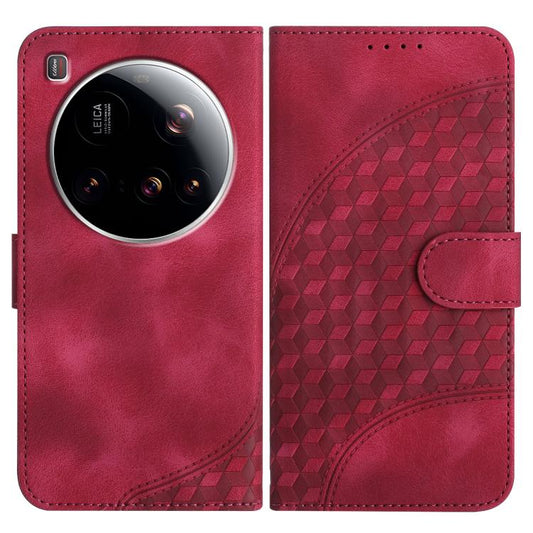 Elephant Head Embossed Phone Leather Case with Lanyard, For Xiaomi 15 Ultra