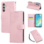 Rose Flower Embossed 3-Card Slots Leather Phone Case, For Samsung Galaxy A55 5G, For Samsung Galaxy A05, For Samsung Galaxy A05s, For Samsung Galaxy A25 5G, For Samsung Galaxy A23 4G / 5G, For Samsung Galaxy A14 4G / 5G, For Samsung Galaxy A24 5G������...
