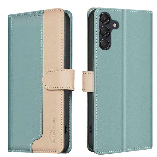 Color Matching RFID Anti-theft Leather Phone Case, For Samsung Galaxy M16 5G / F16 5G, For Samsung Galaxy M06 5G / F06 5G, For Samsung Galaxy XCover 7 Pro