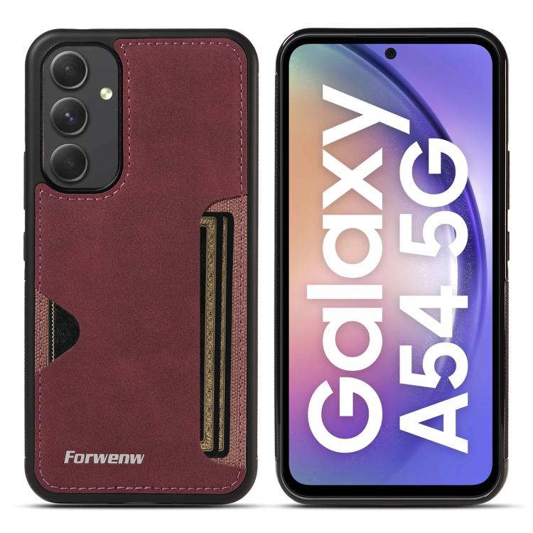 Forwenw F5 Series Integrated Card Bag Phone Case, For Samsung Galaxy A54 5G, For Samsung Galaxy A32 5G / M32 5G, For Samsung Galaxy A52 4G / 5G / A52s 5G, For Samsung Galaxy A51, For Samsung Galaxy A50 / A50s / A30s