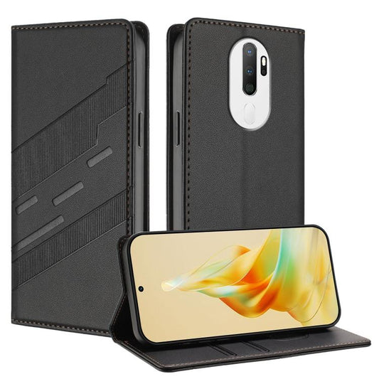 Embossed Multi-functional Wallet Retro Leather Phone Case, For OPPO A5 2020, For OPPO A79 5G